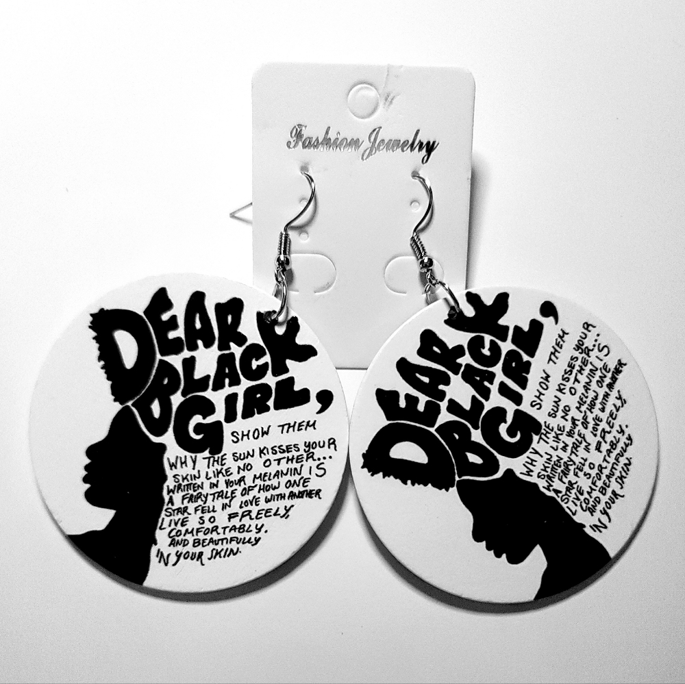 Dear Black Girl Drop Earrings